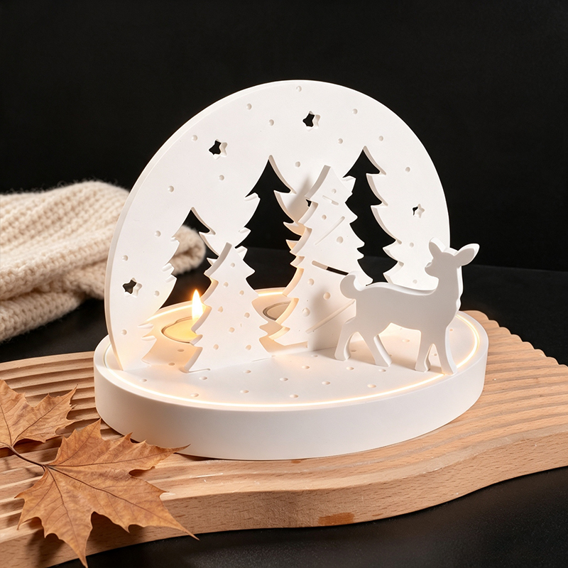 Noel Geyiği Tealight Mumluk Si - Candle Making Supplies Online incelemesi ve fiyatı