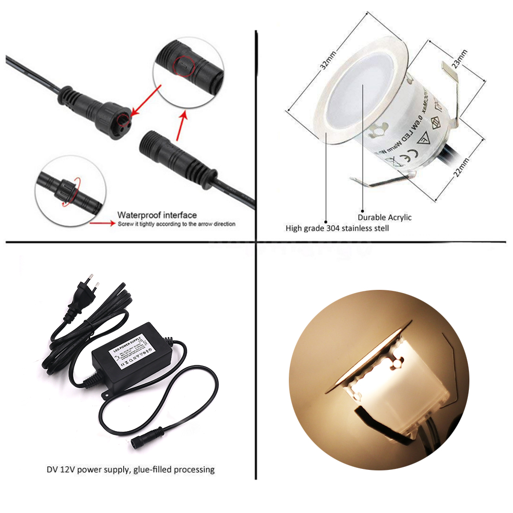 DC12V LED Güverte Işık IP67 Su - Candle Making Supplies Uk incelemesi ve fiyatı